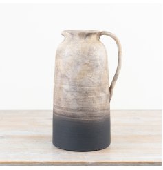 Elegant terracotta vase featuring a luxury jug-inspired design.