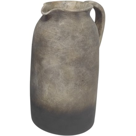 Terracotta Jug Vase, 26cm 