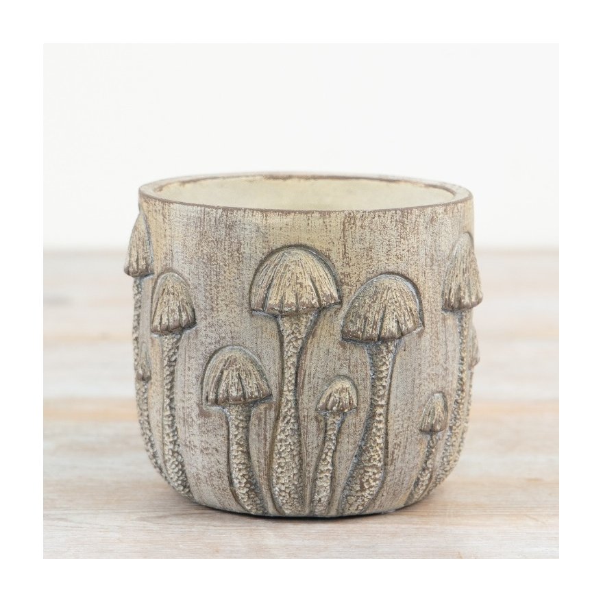 Neutral 14.5cm Mushroom Planter