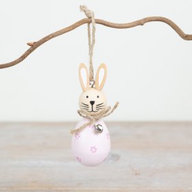 Adorable pink bunny, perfect for enhancing your home decor with charm 