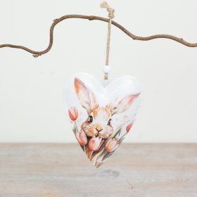 Bring spring cheer with the charming Rabbit Heart Hanger.