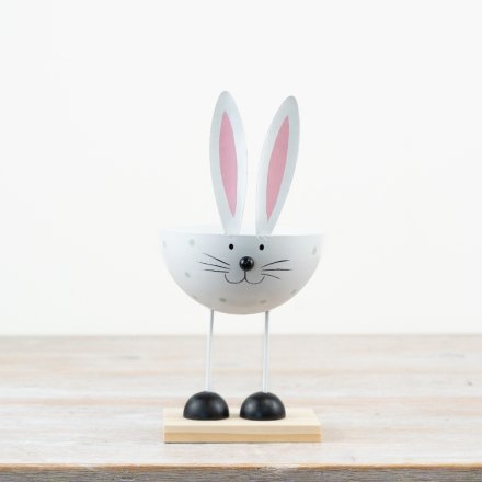 Wooden Mount with Rabbit Head, 24cm