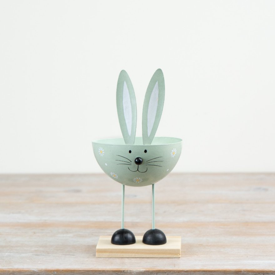 24cm Green Bunny Decorative Figurine