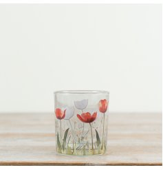 Bring style and cozy charm to your space with this elegant candle holder.