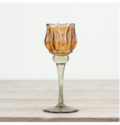  create your own still life display of flowers with this candle holder 