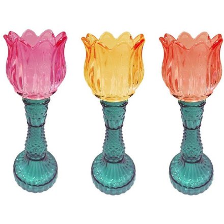 3/A Lotus Candlestick, 24cm 
