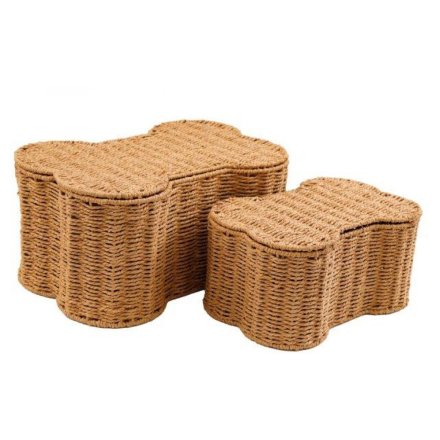 Bone Shape Storage Baskets S/2 