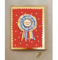 Shine bright on their special day with our 'birthday Star' Greetings Card. 