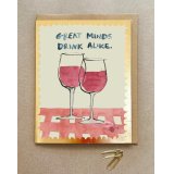 Cheers to friendship and good drinks with our 'Great Minds Drink Alike' card! 
