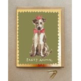 Unleash the paw-ty with our 'Party Animal' dog greetings card!