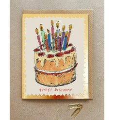 Make their day even sweeter with our 'Happy Birthday Cake' Greetings Card! 