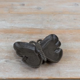 Bring charm to your home and garden with this cast iron butterfly dish.