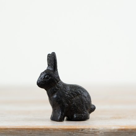 Cast Iron Bunny Table Deco, 5.6cm 