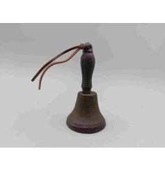 Bring rustic charm to your home with this sturdy Cast Iron Dinner Bell.