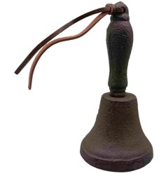 Bring rustic charm to your home with this sturdy Cast Iron Dinner Bell.