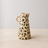 Bringing a touch of nature into your home with our exquisite Leaf Ceramic Jug Vase 