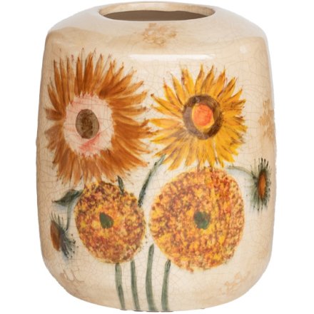 20.5cm Sunflower Design Vase