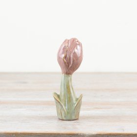 Add a touch of charm to any space with this delicate and whimsical tulip ornament. Perfect for windowsills, mantels, 