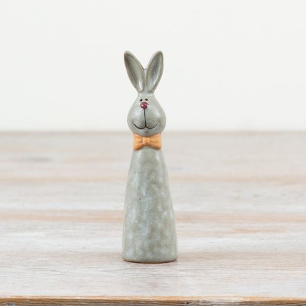 11cm Rabbit Figurine with Bow