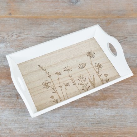 Wooden Easter Bunny Serving Tray, 23cm