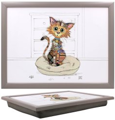 Meet the Kimba Kitten Laptray: a functional and adorable addition to any cat lover's collection!