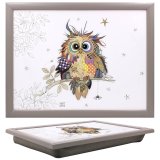charming owl design lap tray 