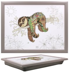 Adorable sloth TV tray, ideal for convenient and cozy meal times.