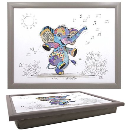 44cm Elly Elephant Lap Tray Bug Art 