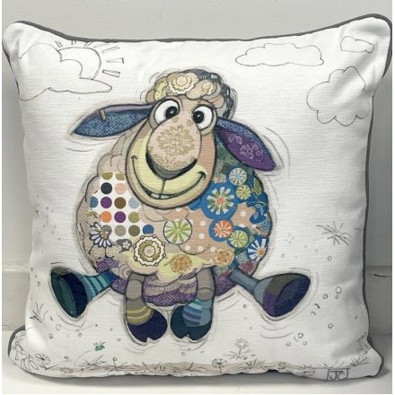 43cm Sasha Sheep Cushion Bug Art