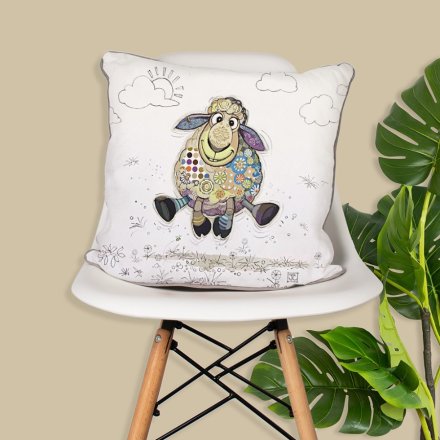 43cm Sasha Sheep Cushion Bug Art