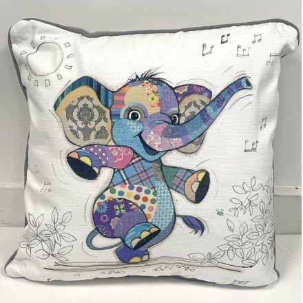 43cm Elly Elephant Cushion Bug Art
