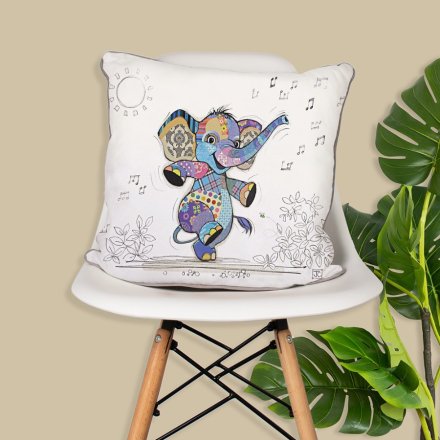 43cm Elly Elephant Cushion Bug Art