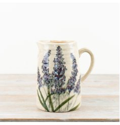 Add a touch of elegance with this Lavender Ceramic Vase Jug