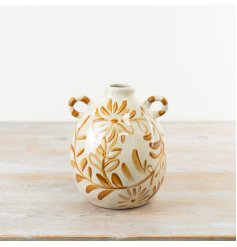 glazed flower vase 