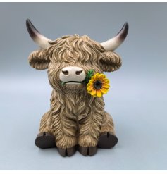 add a charming touch to your home with this Rustic Floral cow