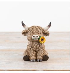 add a charming touch to your home with this Rustic Floral cow