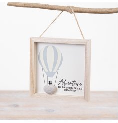 Add a touch of wanderlust to your walls with our "Wooden Frame Adventure Is Better" art piece.