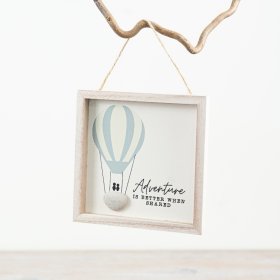 Add a sense of wanderlust to your walls with our "Adventure Is Better" wooden-framed art piece.