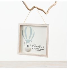 Bring adventure to your walls with our "Wooden Frame Adventure Is Better" art, 