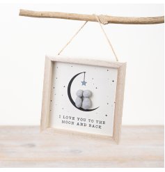Cherish memories and show your love with our sentimental wooden frame.