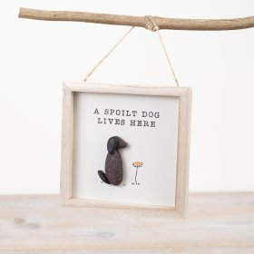 Give your furry friend a special place with our "Spoilt Dog Lives Here" frame. 