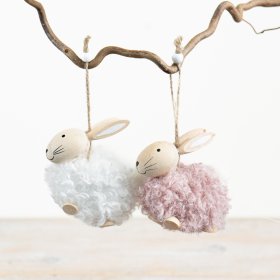 Adorable bunny-shaped hangers for a charming and fun closet touch.