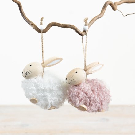 2/A Rabbit Hangers, 9.5cm 