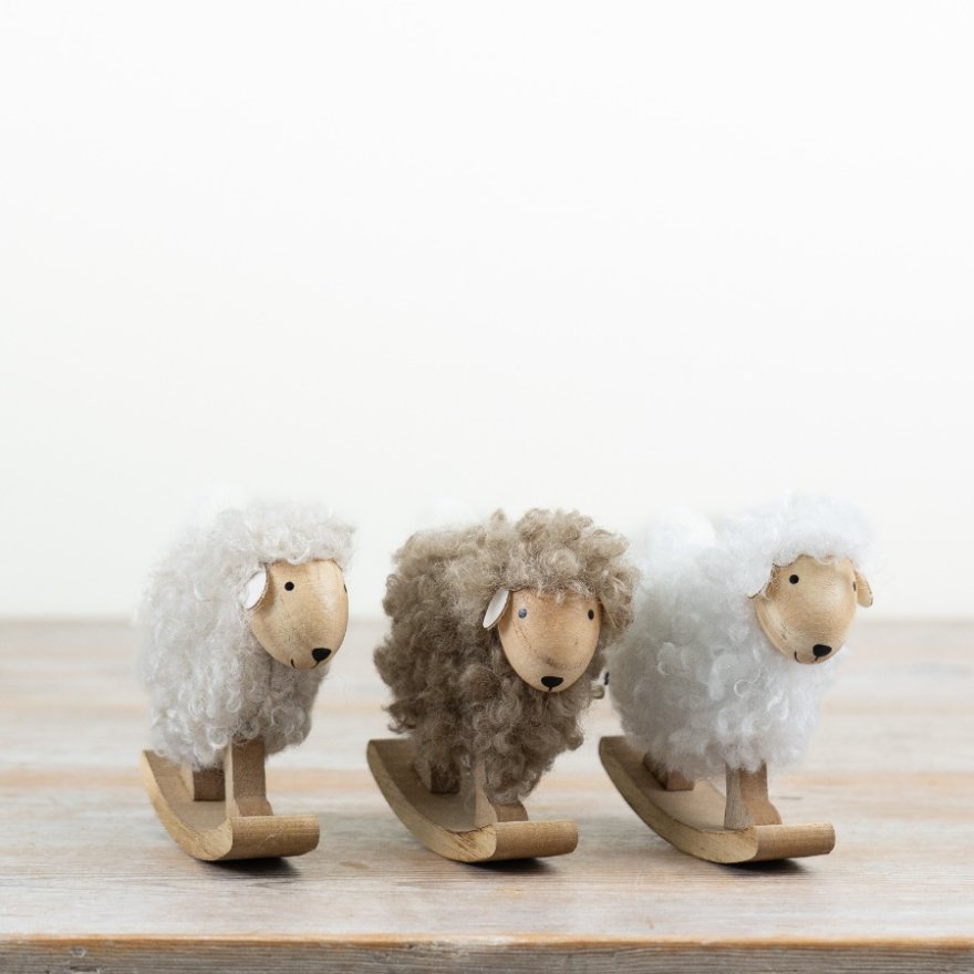 3/A Standing Sheep Decoration, 10.5cm