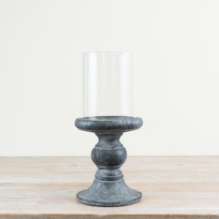 Cement Candle Holder, 31cm 