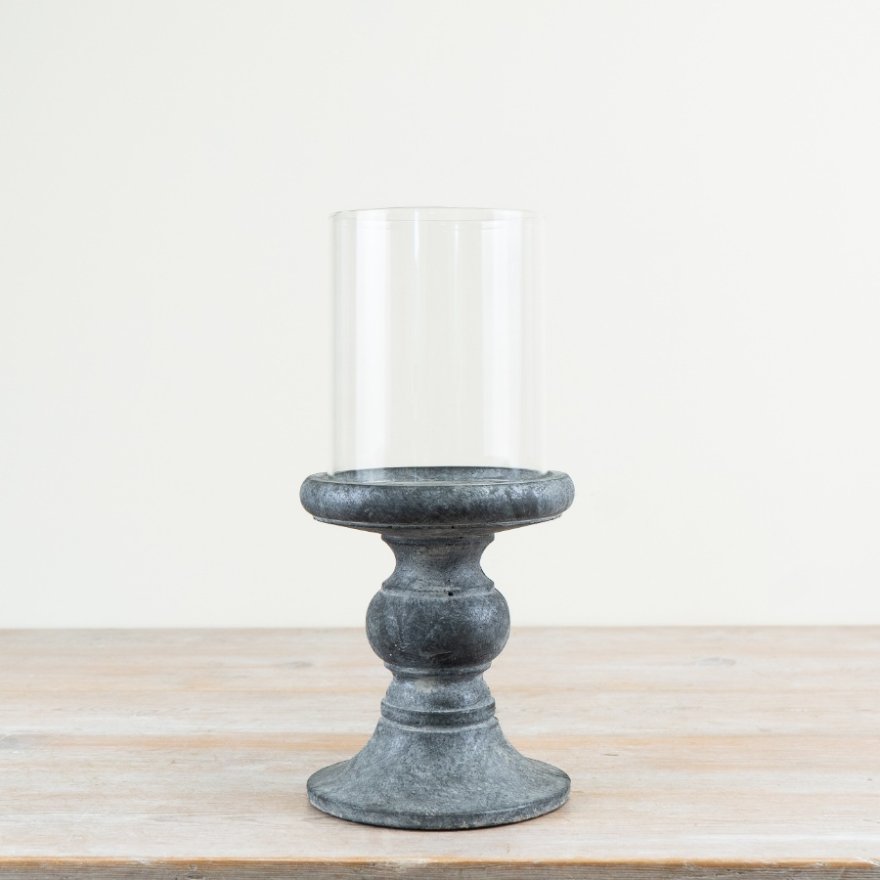 31cm Candle Holder Cement