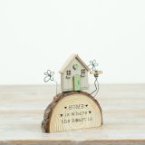 Add a touch of rustic charm to your home with our Wooden Log House Deco