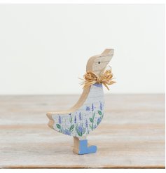 Get quacking for Easter with our charming Wooden Duck With Flower Decor! 