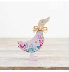 Add a touch of natural elegance to your home with our Wooden Duck Decor 