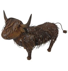 a cute highland cow standing ornamnet 